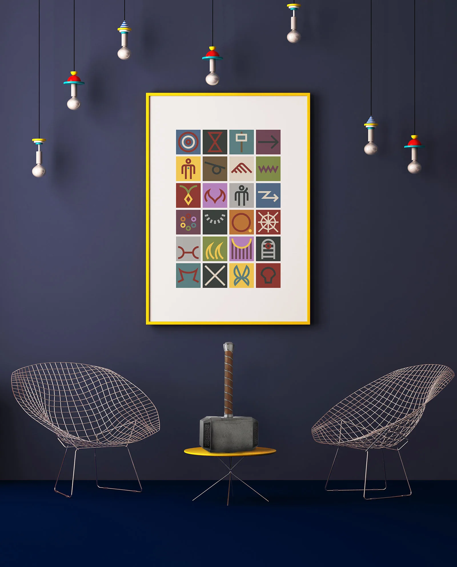 Lexigrams — Framed prints